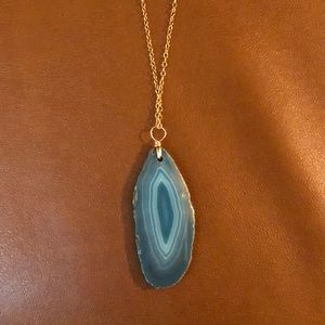 Turquoise/ blue Agate Neclace